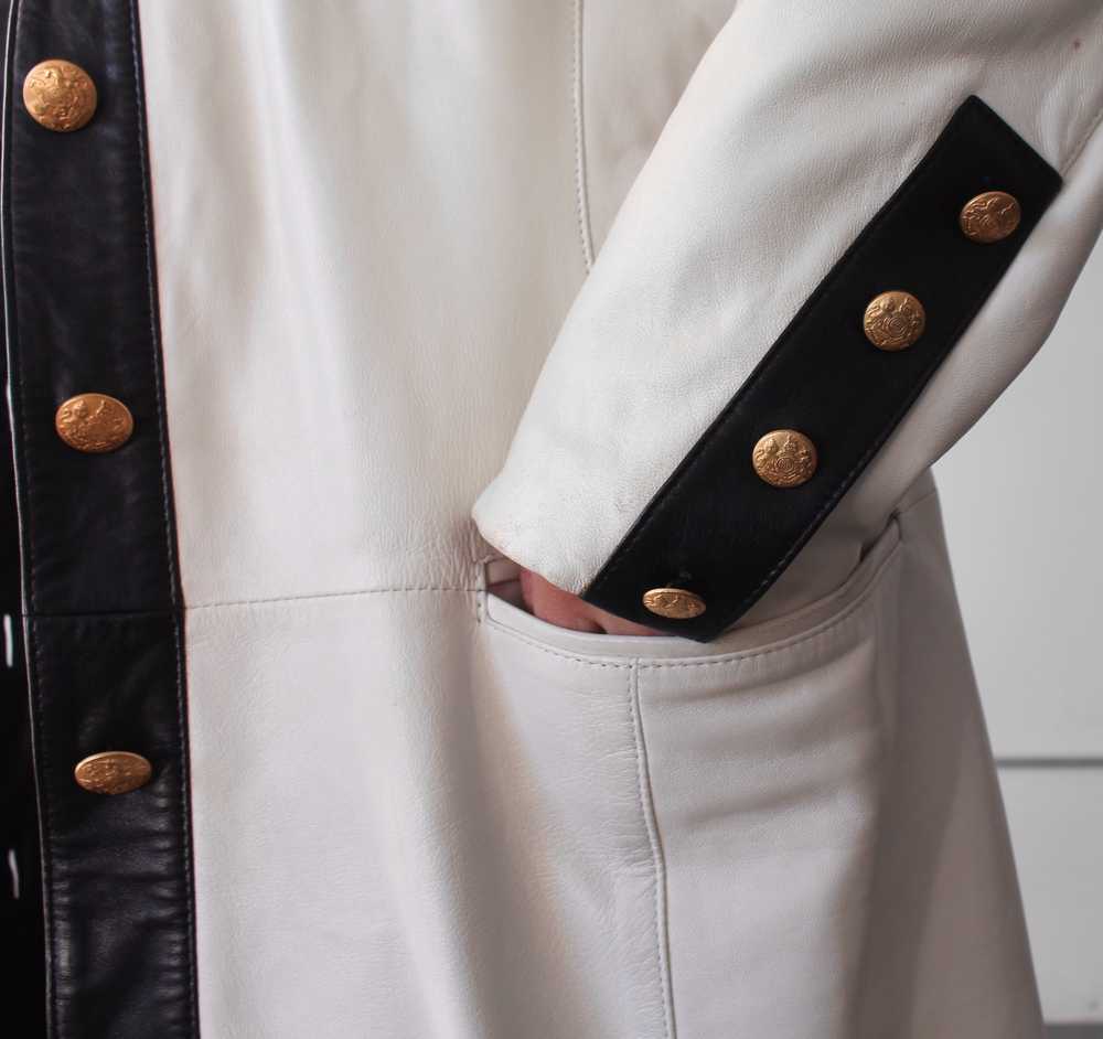 Vintage Mondi Leather Coat - image 3