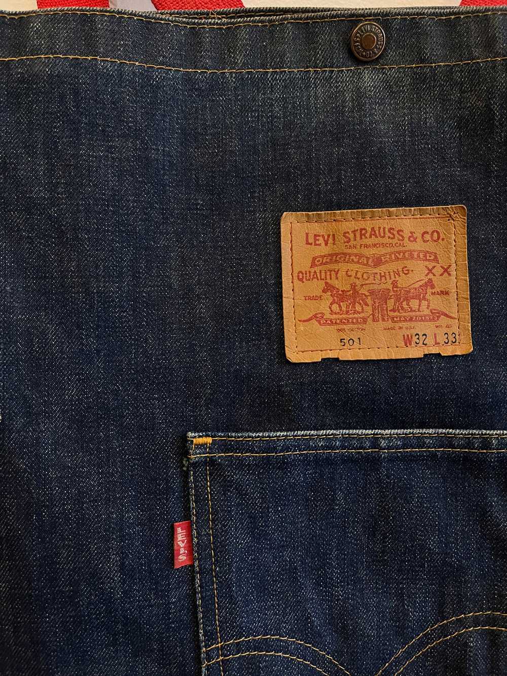 Vintage 1960/1970’s Levi’s “Big E” Denim Backpack - image 2