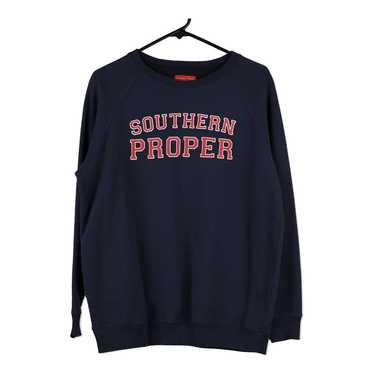 Southern Proper Sweatshirt - Large Navy Cotton Bl… - image 1