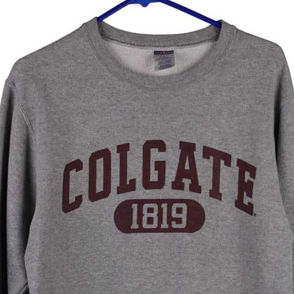 Colgate Gildan Sweatshirt - Small Grey Cotton Ble… - image 3