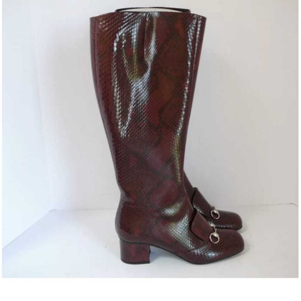 Gucci Python boots - image 4
