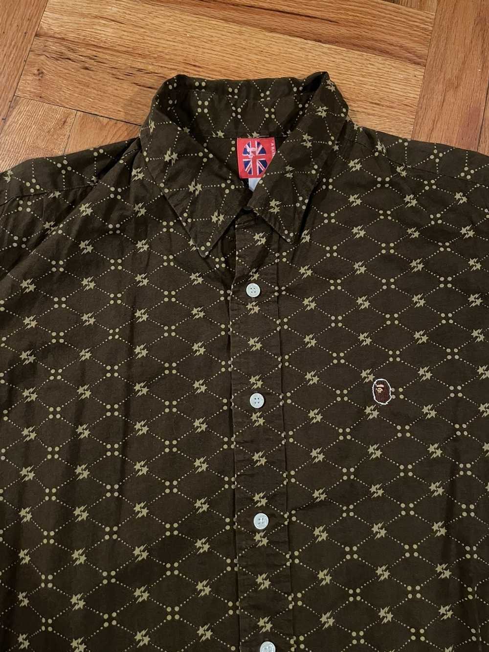 Bape Monogram Short Sleeve Button Up Shirt - image 2