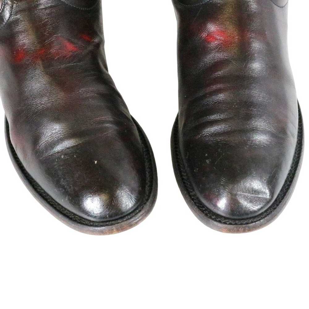 Nocona Nocona Cowboy Boots Mens 8 D Deep Oxblood … - image 3