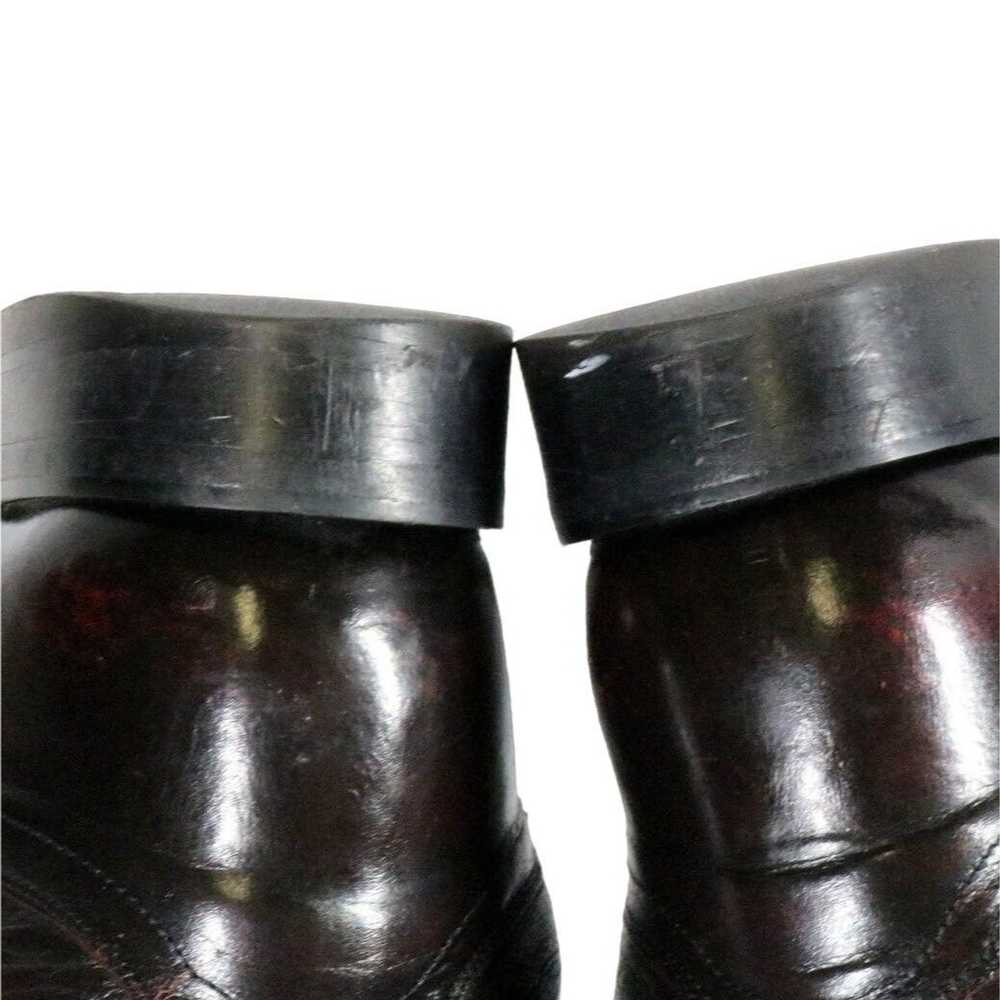 Nocona Nocona Cowboy Boots Mens 8 D Deep Oxblood … - image 4