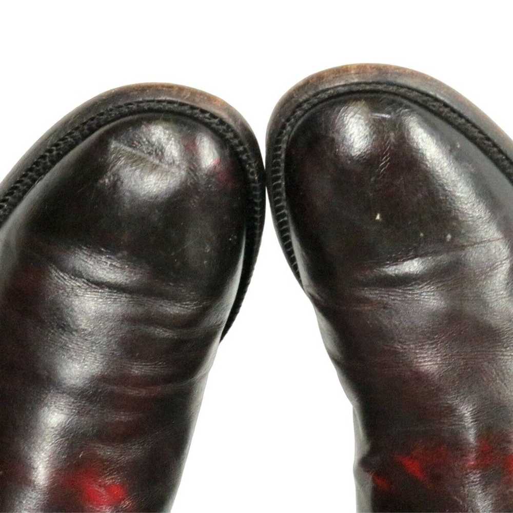 Nocona Nocona Cowboy Boots Mens 8 D Deep Oxblood … - image 5