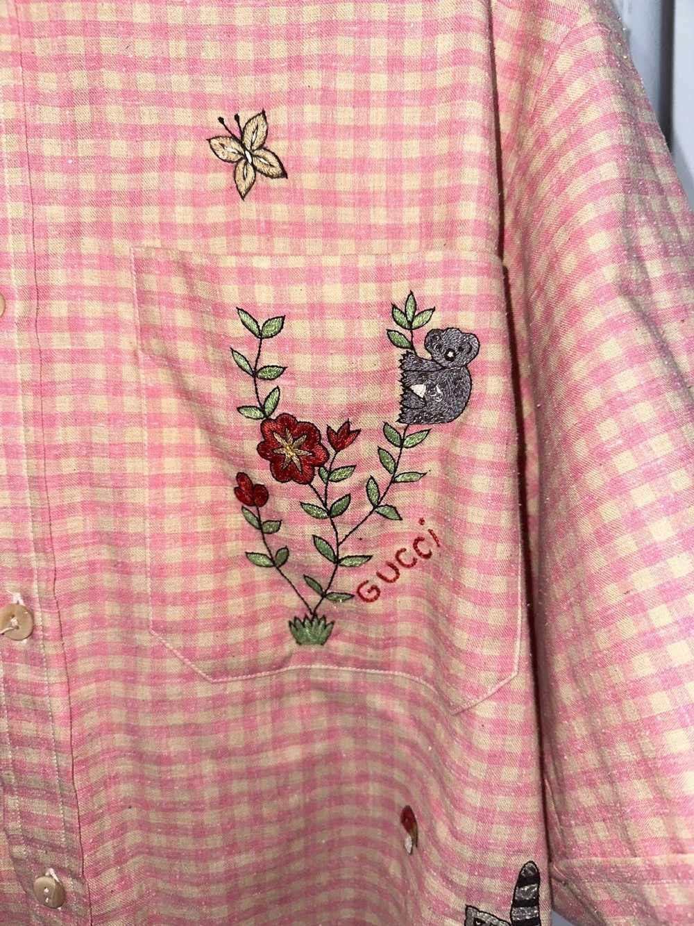 Gucci Gucci Embroidered Button Up - image 2