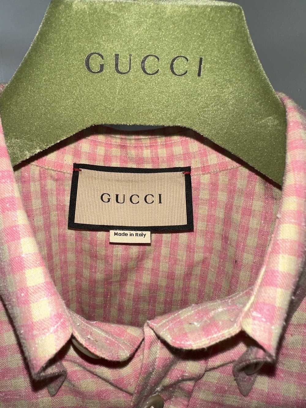 Gucci Gucci Embroidered Button Up - image 4