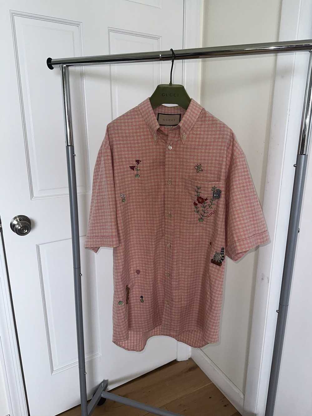 Gucci Gucci Embroidered Button Up - image 8