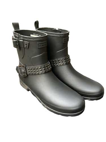 Hunter × Streetwear Studded Biker Hunter Rain Boot