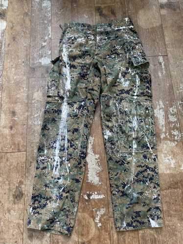 Japanese Brand × Streetwear Distressed, camo pants - image 1