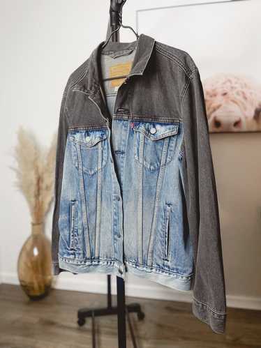 two tone denim jacket - Gem