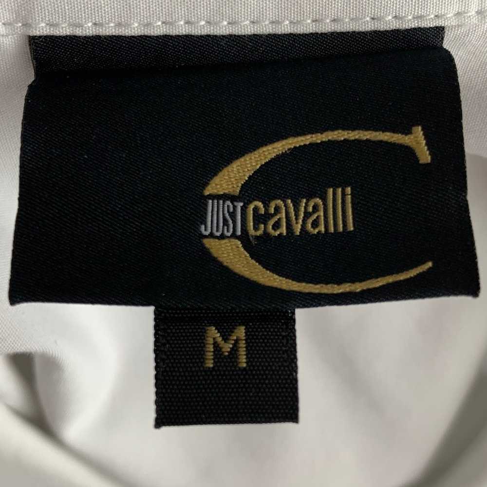 Just Cavalli White Black Solid Cotton Button Up L… - image 4