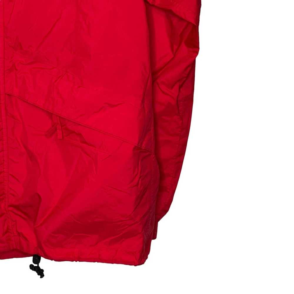 L.L. Bean L.L Bean Stowaway Hooded Raincoat Red Z… - image 3