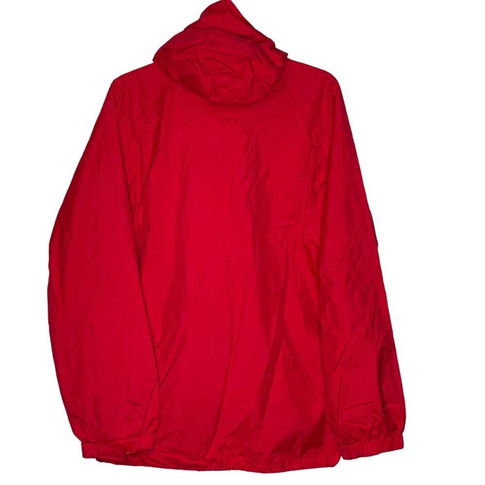 L.L. Bean L.L Bean Stowaway Hooded Raincoat Red Z… - image 9