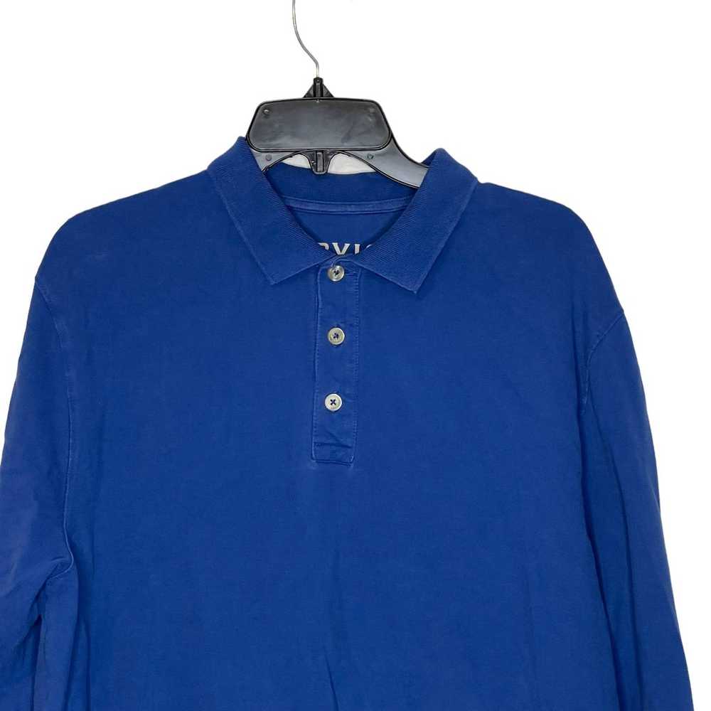 Orvis Orvis Long Sleeve Blue Embroidered Polo Shi… - image 2
