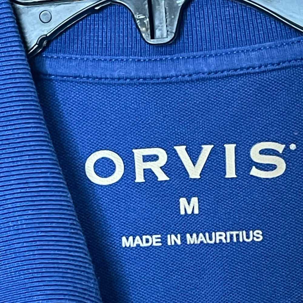 Orvis Orvis Long Sleeve Blue Embroidered Polo Shi… - image 7
