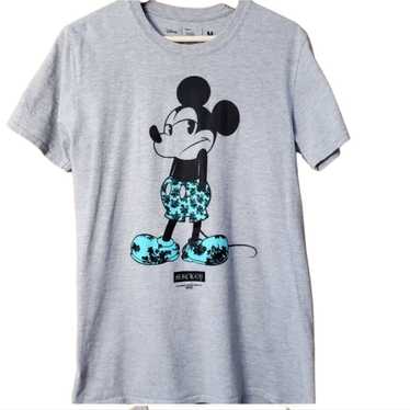Neff x Disney Youth Girls Floral Fill Mickey Mouse Black Tee Shirt