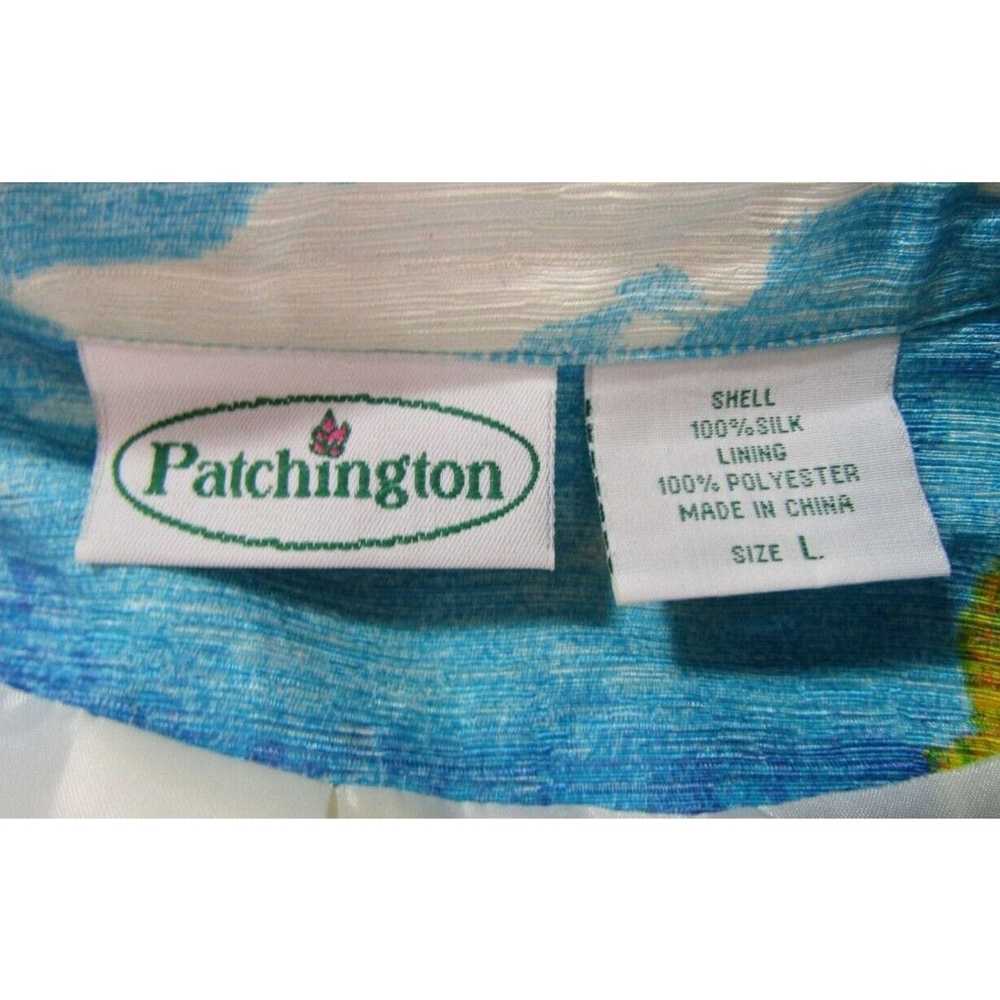 Vintage Vintage Patchington Silk Zip Up Jacket Be… - image 7