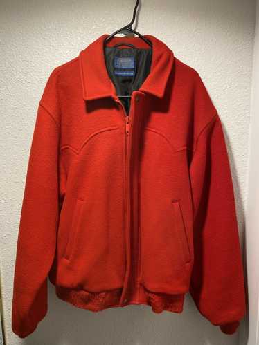 Pendleton × Vintage Red Vintage Pendleton Coat Lar