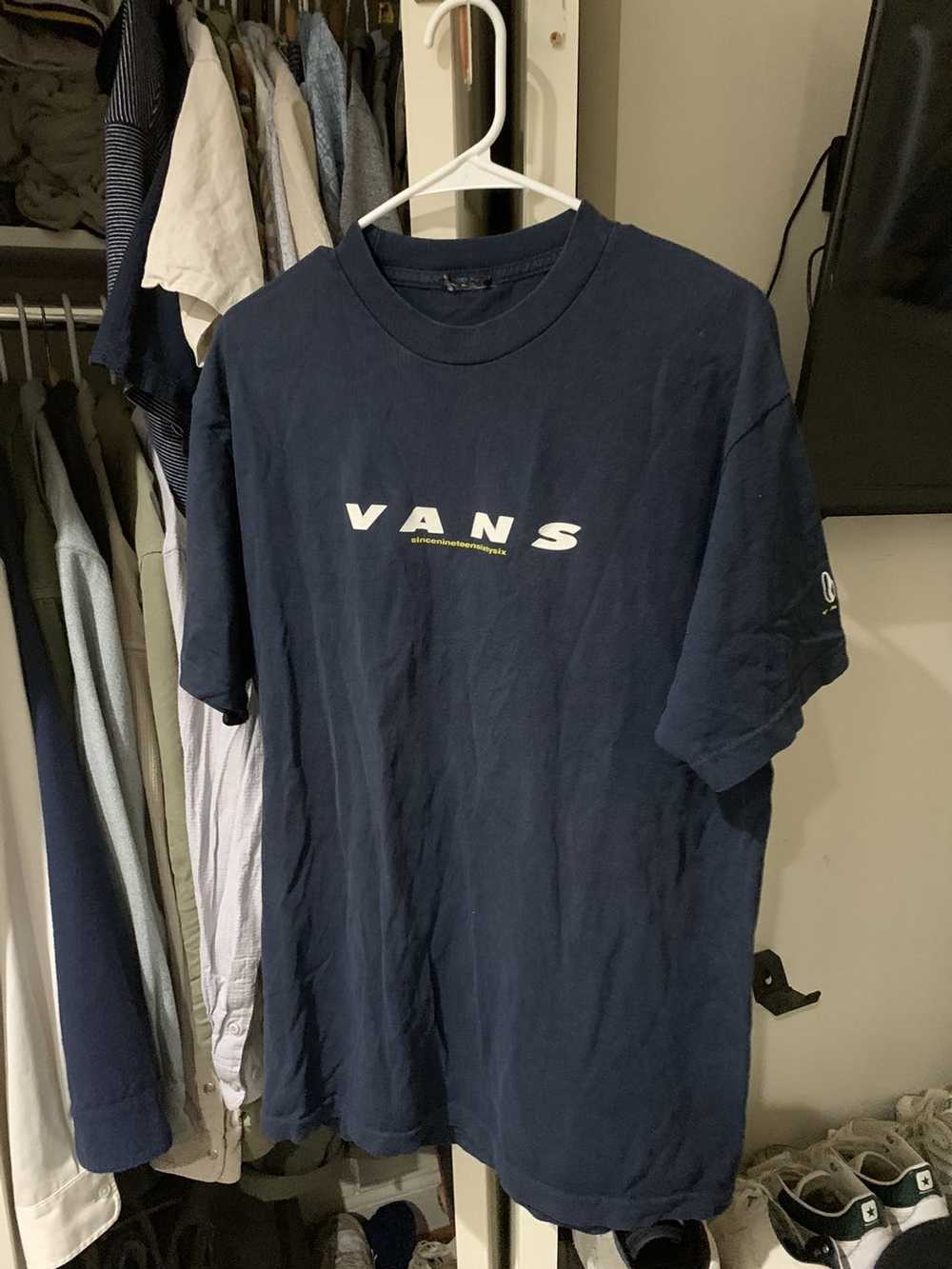 Vans × Vintage Vans Vintage OG Logo T Shirt Navy - image 1