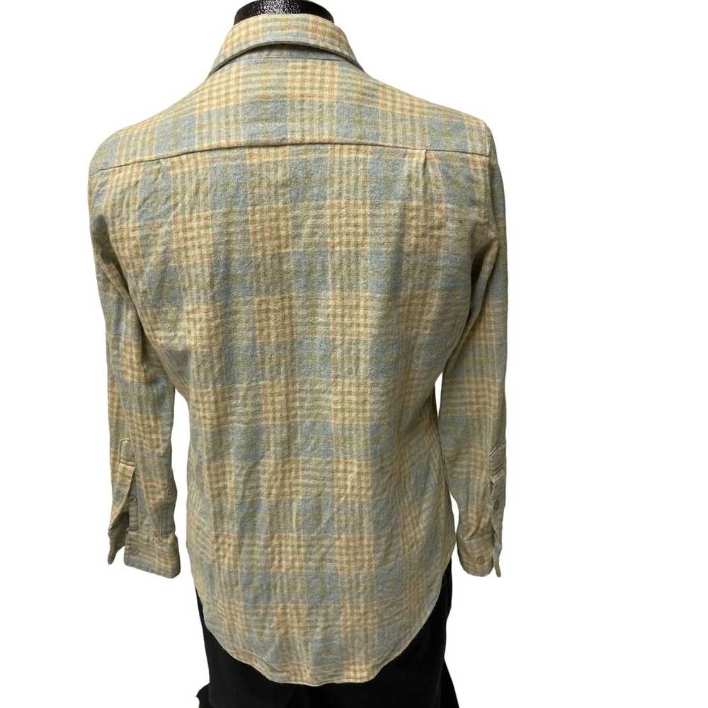 Unkwn 60's Ponderosa Blue SHADOW PLAID Hunting Wo… - image 3