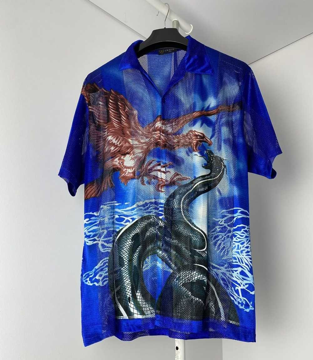 Rare × Very Rare × Vintage Vintage mesh shirt myt… - image 1