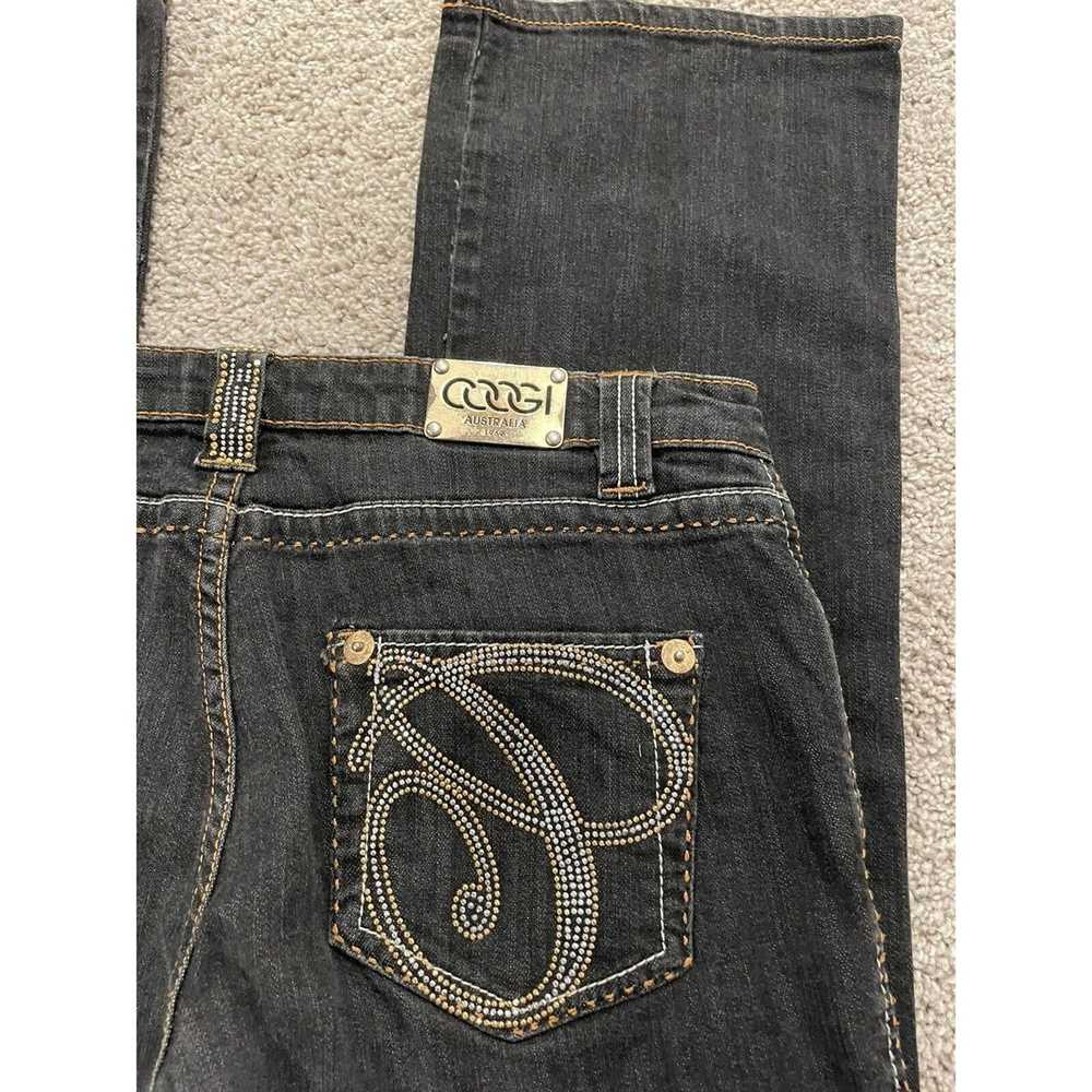 Coogi Vtg Coogi Rhinestone Sequins Black Jeans Si… - image 2