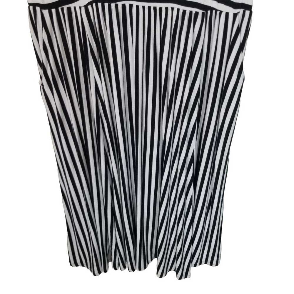 Other Torrid Womens 1X Black White Striped Short … - image 4