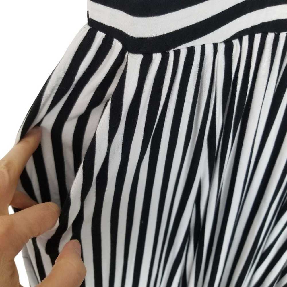 Other Torrid Womens 1X Black White Striped Short … - image 5