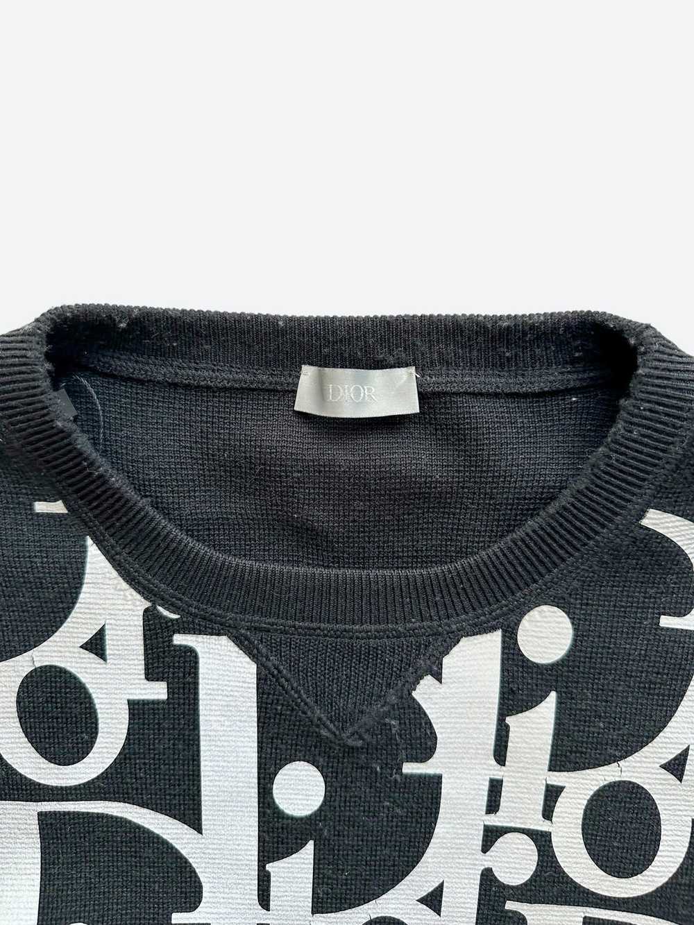 Dior Dior Oblique Black Reflective Wool Sweater - image 3