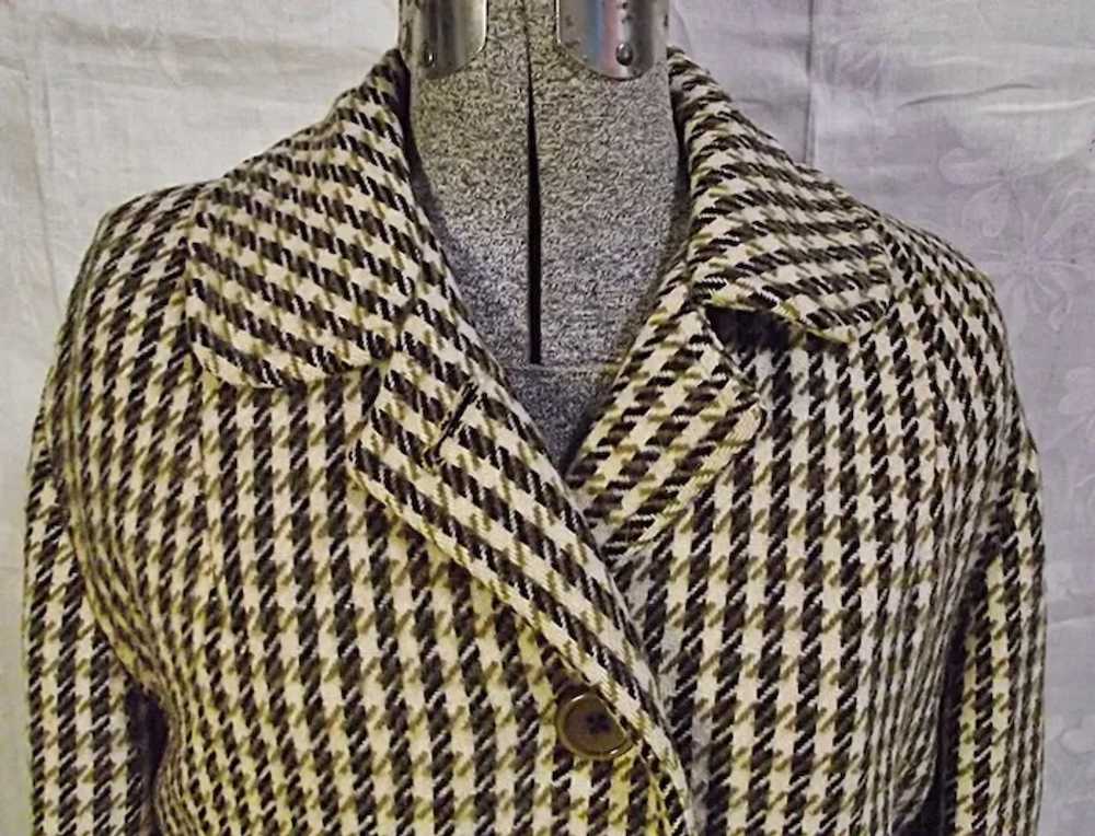 1960s Wyn Brooke Casuals Womens Tweed Wool Car Co… - image 3