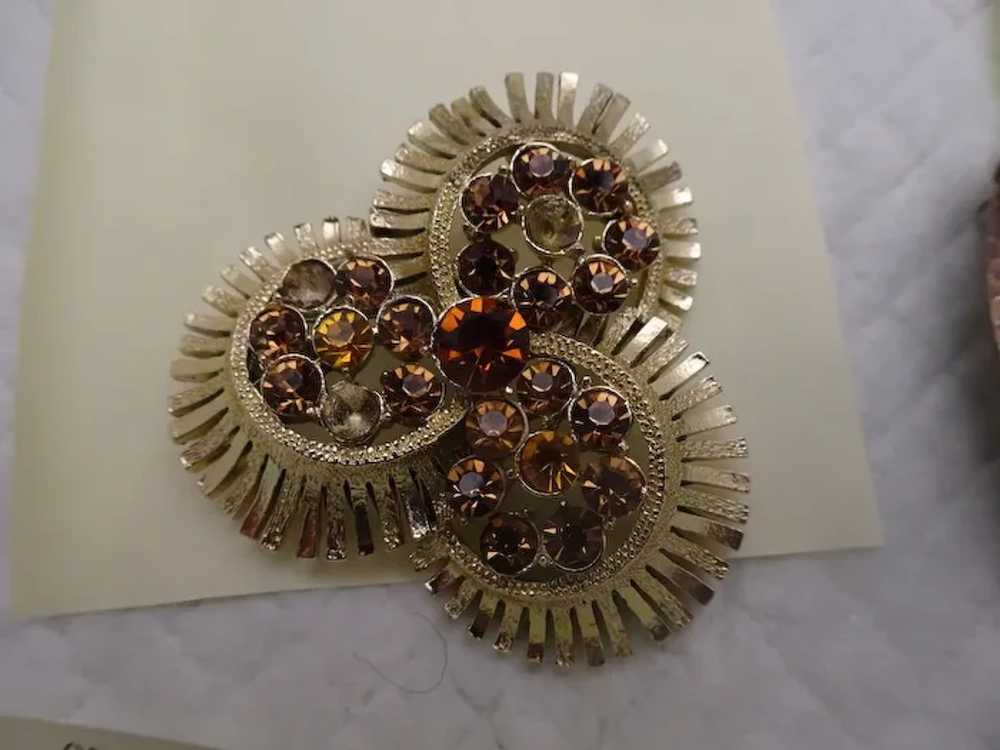 4 Marked Broaches, Monet and Coro, Good Condition - image 4