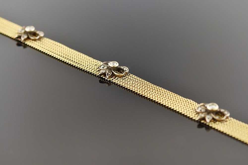 Victorian Diamond Bow Bracelet - image 1