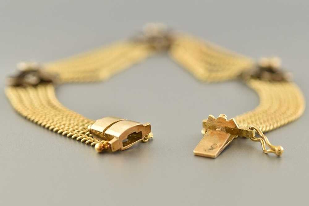 Victorian Diamond Bow Bracelet - image 2