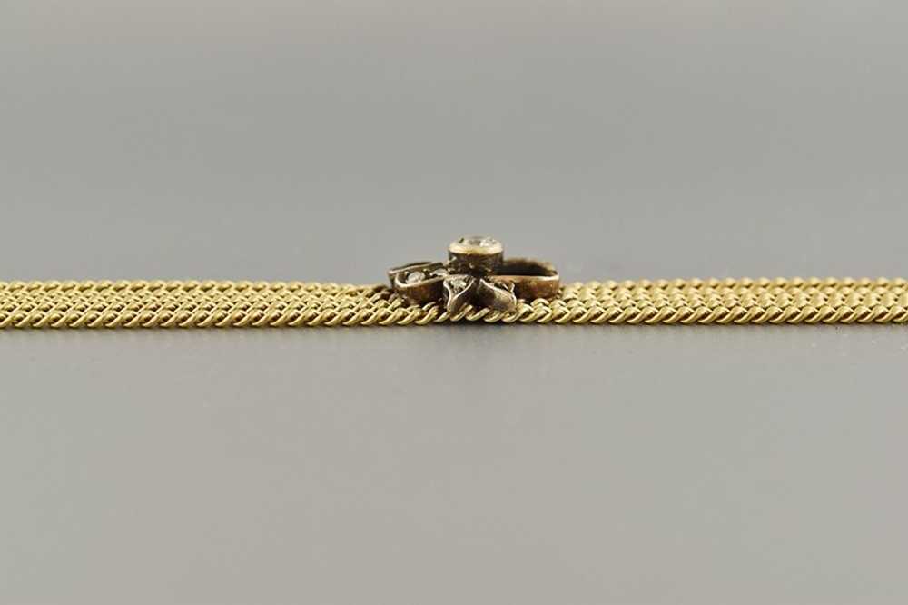 Victorian Diamond Bow Bracelet - image 3