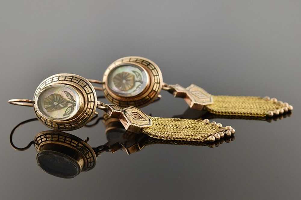 Victorian Tassel Earrings - image 1