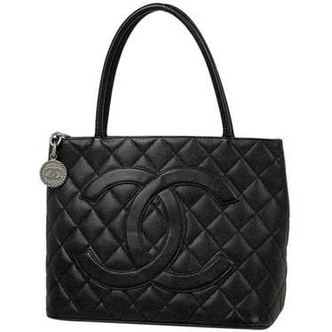 Chanel Chanel Cocomark CC Tote Bag Caviar Black