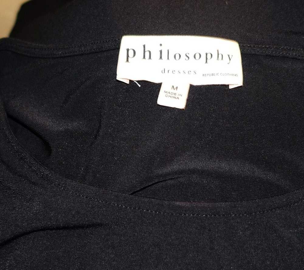 Other Philosophy Black Cold Shoulder Dress M - image 8