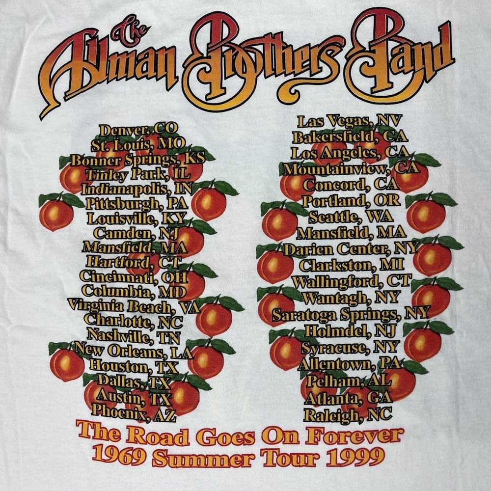 Band Tees × Gildan × Vintage Vintage 90s Allman B… - image 7