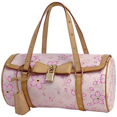 Louis Vuitton, Bags, Louis Vuitton Takashi Murakami Papillon Monogram Pink  Cherry Blossom Barrel Bag