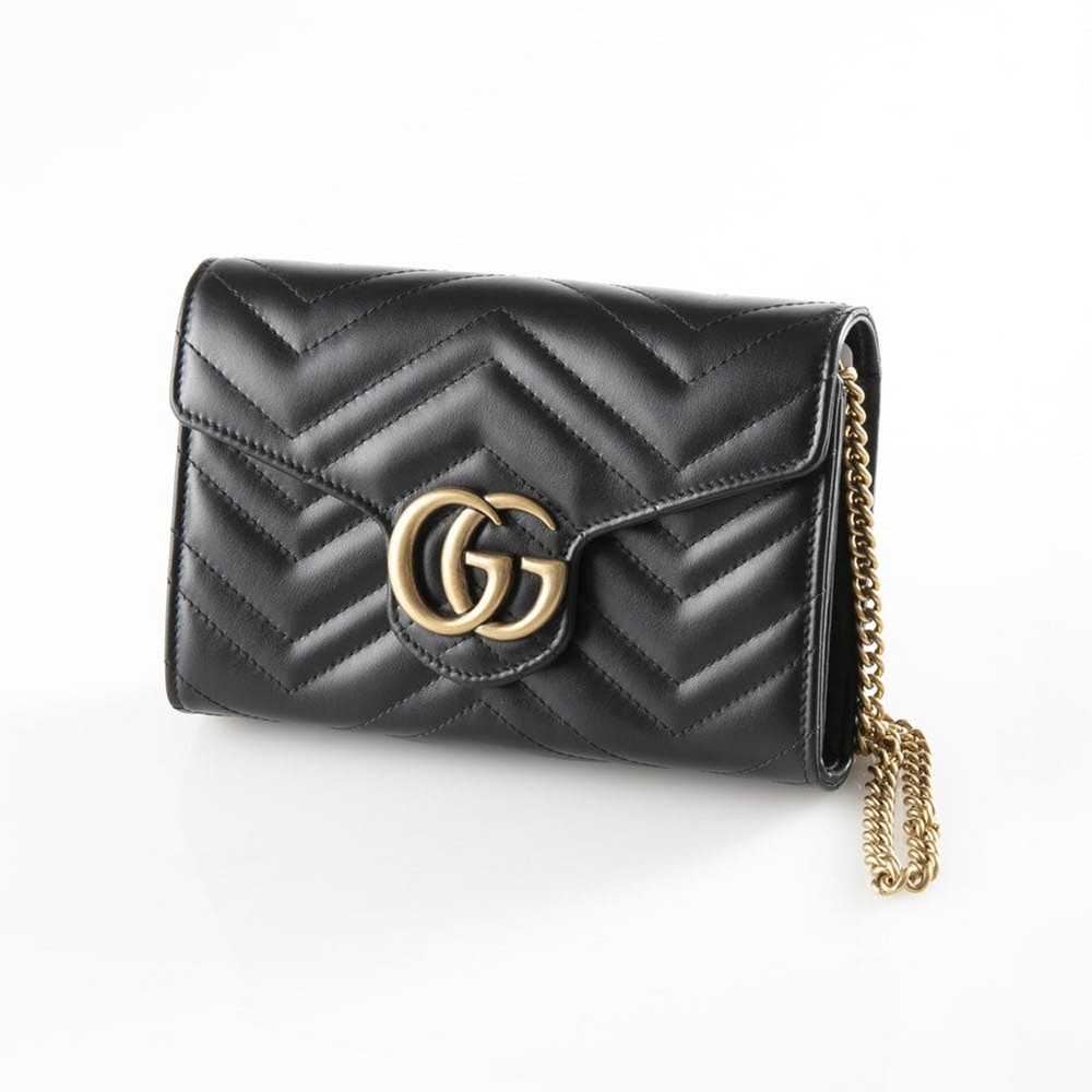 Gucci Gucci Shoulder Bag GG Marmont Pochette Black - image 1