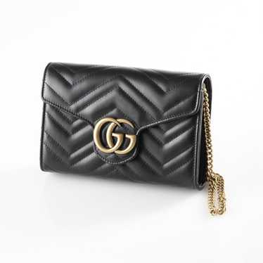 GUCCI Accessory pouch Shoulder mini pochette GG canvas 07198 black Wom –  Japan second hand luxury bags online supplier Arigatou Share Japan