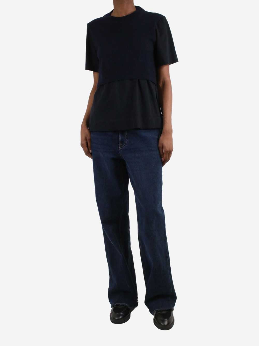 Marni Navy knitted layer t-shirt - size IT 42 - image 2