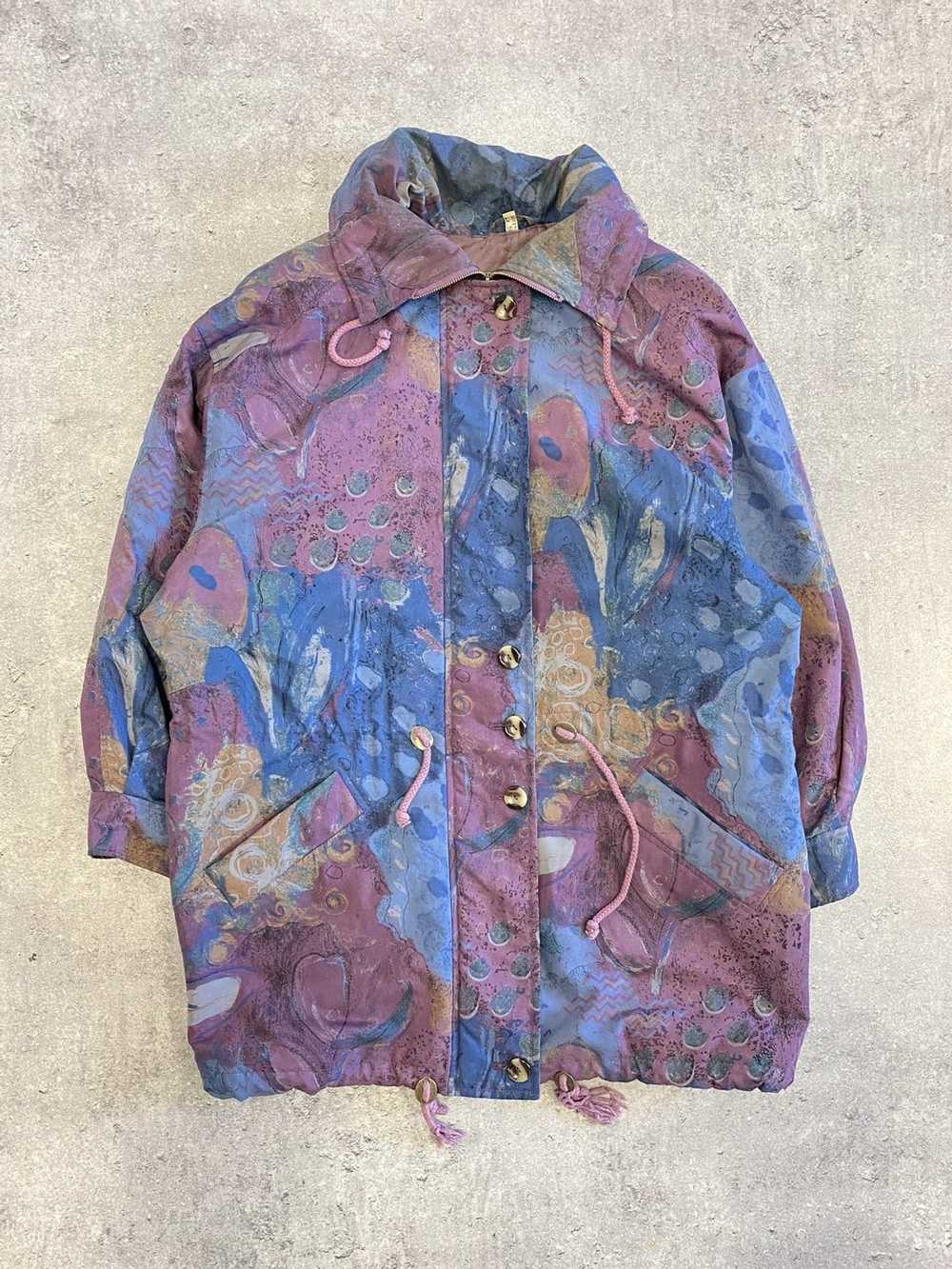 Japanese Brand × Vintage SICK 90s Abstract Parka … - image 1