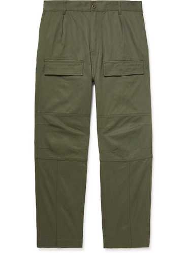 Maison Kitsune Straight-Leg Cotton-Twill Cargo Tro