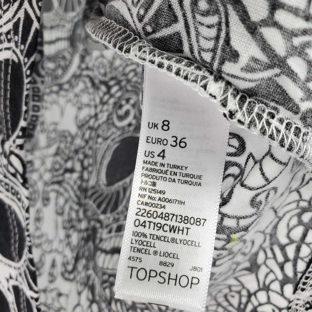 Topshop TopShop Sugar Skull Scoop Neck Semi Sheer… - image 4