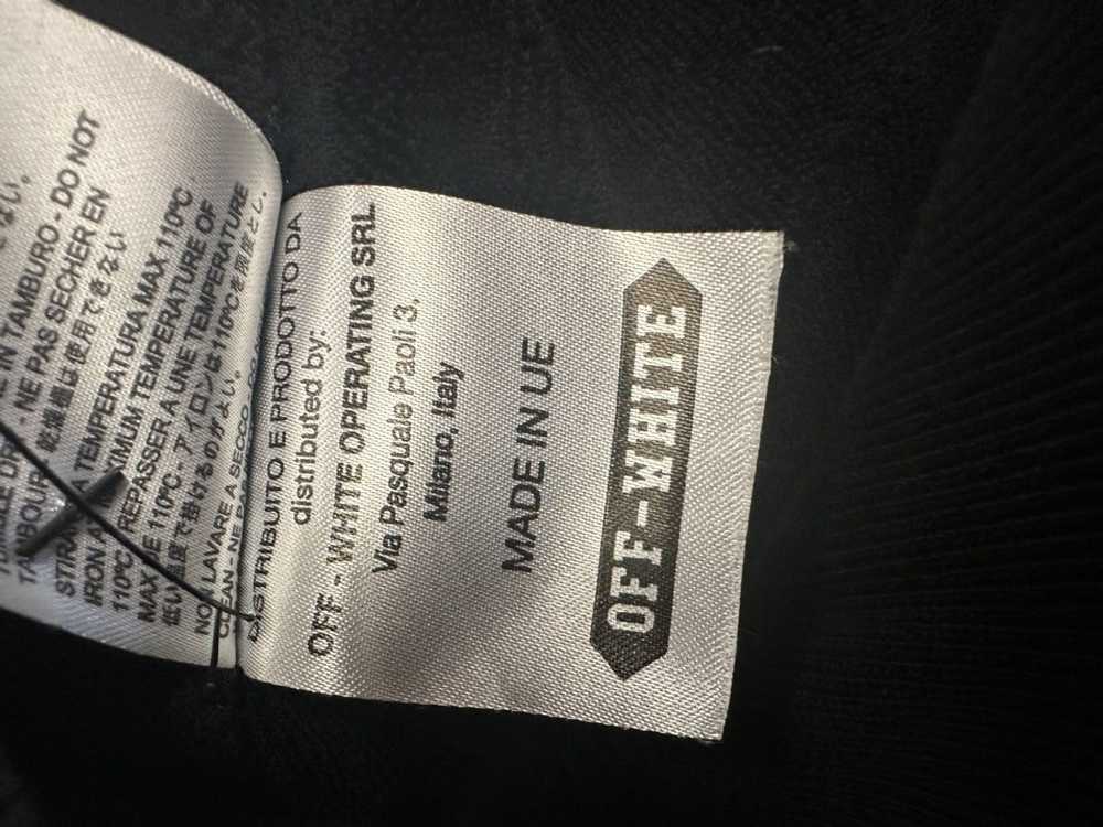 Off-White Off white mens hoodie black pre owned s… - image 5