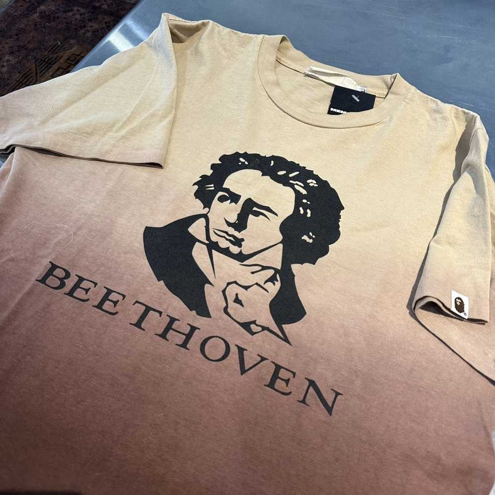 Bape Vintage Beethoven Tie Dye Two Tone Tee Shirt - image 1