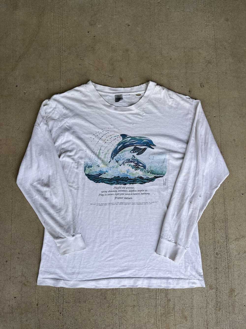 1990s Miami Dolphins Age Stained Cotton T-Shirt – Red Vintage Co