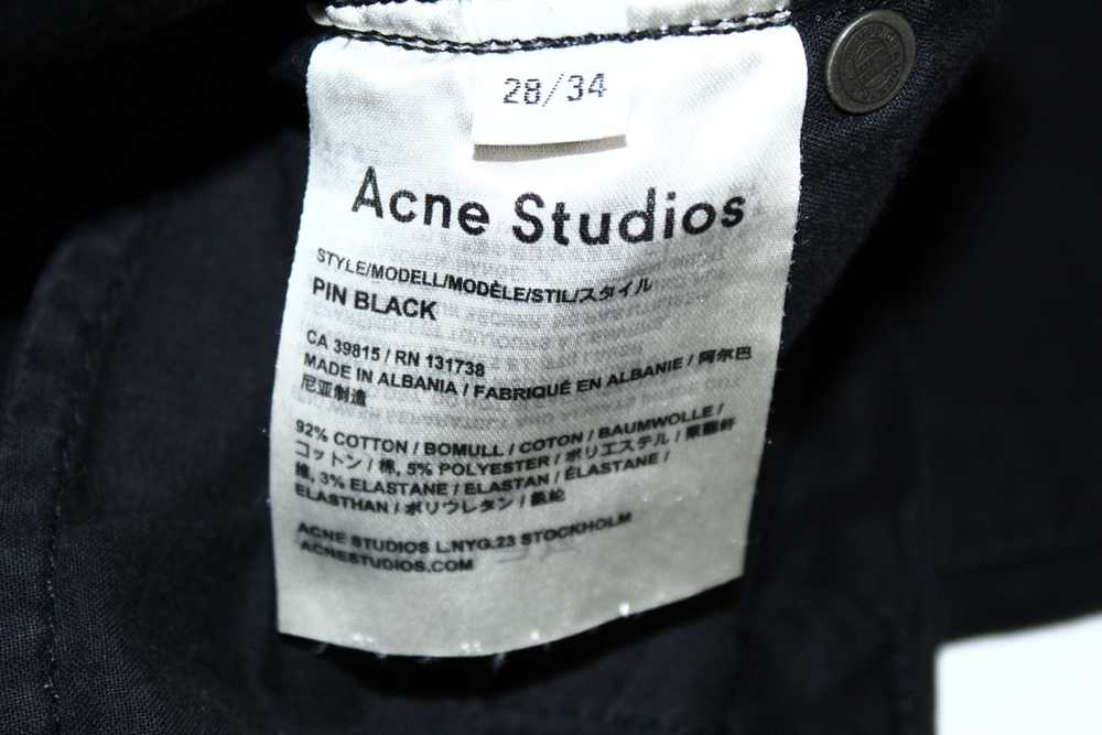 Acne Studios Acne Studios Pin Black Slim Jeans - image 5